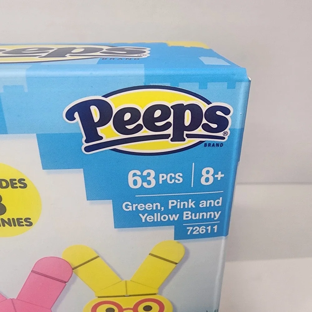 Brick Craft 3 Peeps Building Sets And 2 Sticker Sheets New in Box Sealed Easter